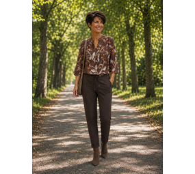 Enjoy Blouse 3/4 mw pintucks 503313