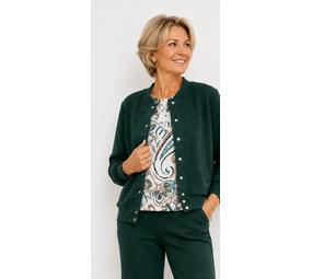 Enjoy Bomber jasje bloem jacquard 416136 Enjoy Bomber jasje bloem jacquard 416136