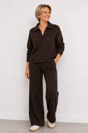 Enjoy Pull polokraag boucle 421800