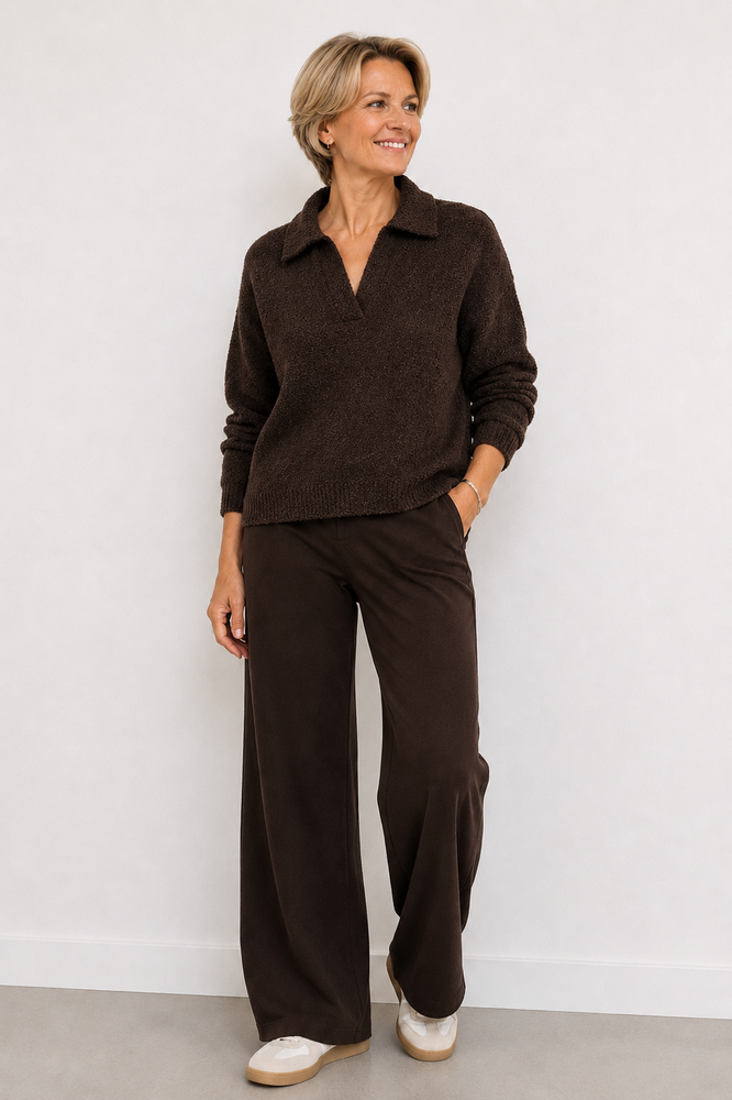 Enjoy Pull polokraag boucle 421800