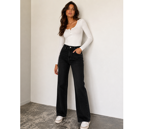 Iconic Wide leg denim stretch 134