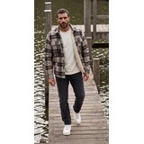 M.O.D. Denim Check Vest gevoerd Max M.O.D. Denim Check Vest gevoerd Max