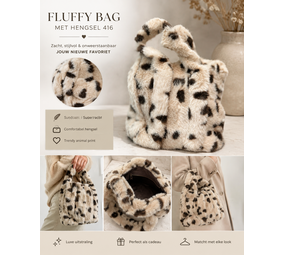 Fluffy bag met hengsel 416 Fluffy bag met hengsel 416