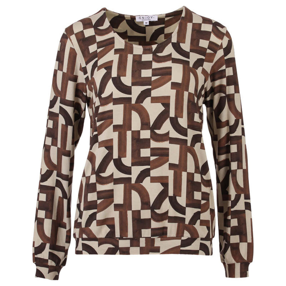 Enjoy Blouson lm grafischeprint 183618 Enjoy Blouson lm grafischeprint 183618