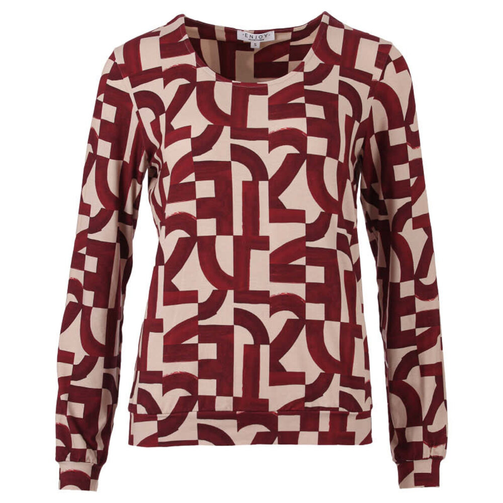 Enjoy Blouson lm grafischeprint 183618 Enjoy Blouson lm grafischeprint 183618
