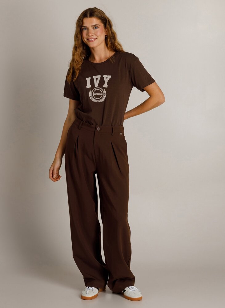 Ivy Beau Broek wide leg plooi Keanu