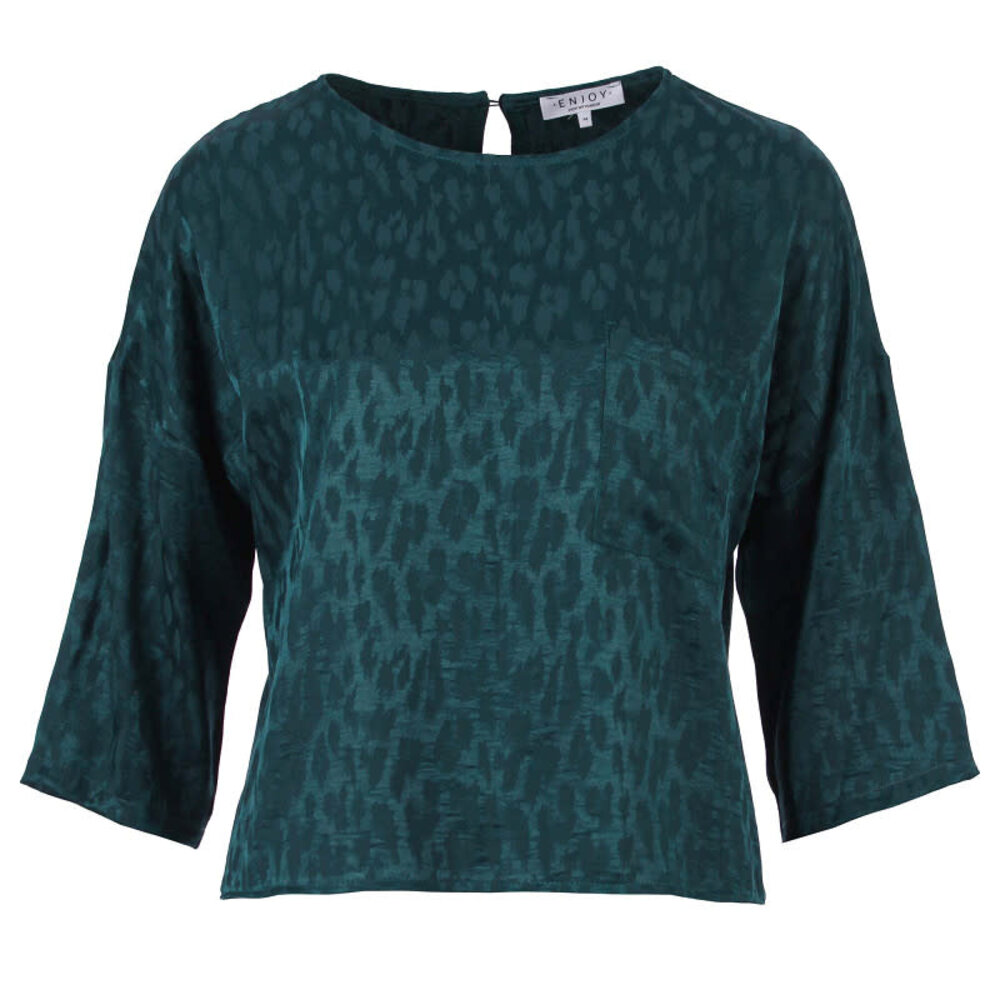 Enjoy Top 3/4 mw panter jacquard 503702