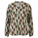 Enjoy Blouse lm blokjes print 886152