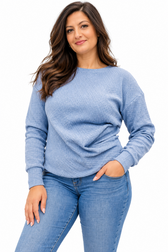 Enjoy Shirt lm structuur drape 413139 Enjoy Shirt lm structuur drape 413139