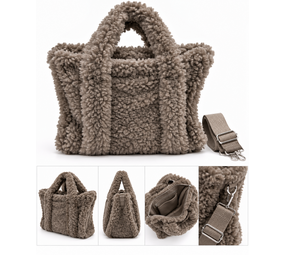 Moda Teddy Fashion bag met hengsel388 Moda Teddy Fashion bag met hengsel388