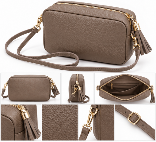 Echt lederen crossbag 102024 Echt lederen crossbag 102024