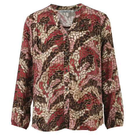 Enjoy Blouse lm mozaiek bloemprint 886160 Enjoy Blouse lm mozaiek bloemprint 886160