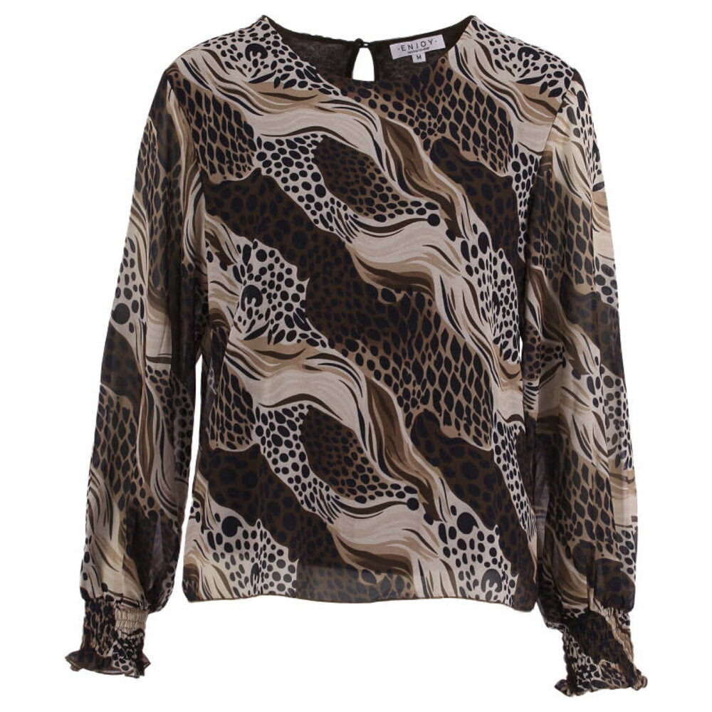Enjoy Top lm mesh dierenprint 503624