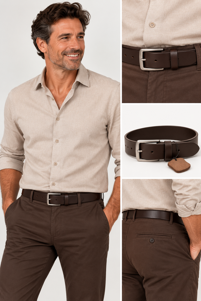 Moda Lederen riem 35913