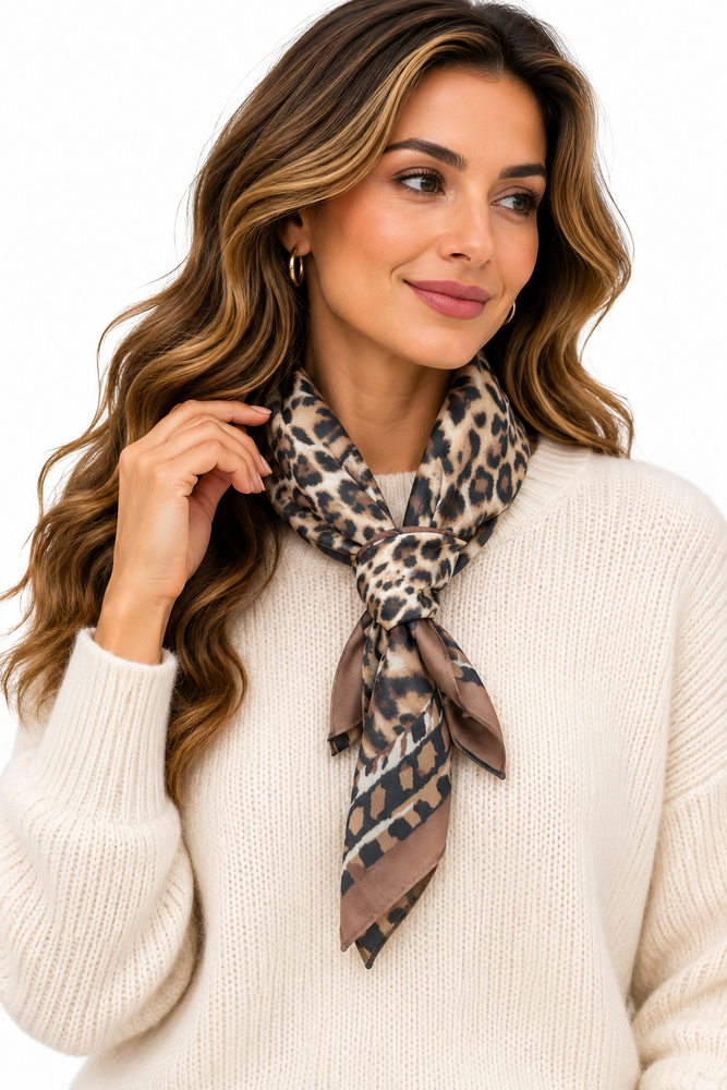 Moda Kleine sjaal dierenprint 4495