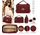 "Kleur: Bordeaux","Hoogte: 16 cm","Breedte : 25 cm"