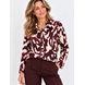 By Swan Blouse doorknoop kraag 10696 By Swan Blouse doorknoop kraag 10696