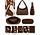 "Kleur: Bruin","Hoogte: 20 cm","Breedte : 32 cm"