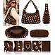 Moda Fashion bag suedine studs 1729