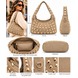 Moda Fashion bag suedine studs 1729