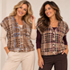 Enjoy Gilet fluffy ruit print 183638 Enjoy Gilet fluffy ruit print 183638