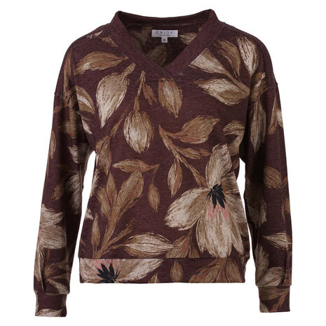 Enjoy Sweater cosy v-hals 156854 Enjoy Sweater cosy v-hals 156854