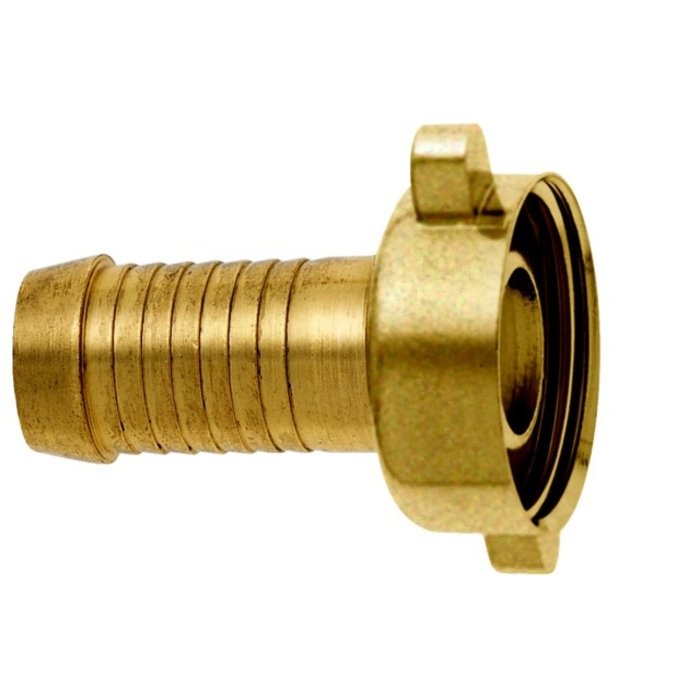 GEKA® GEKA plus-2/3-Schlauchverschraubung  IG 1/2" - 13mm MS m. Rändelmutter VPE 10