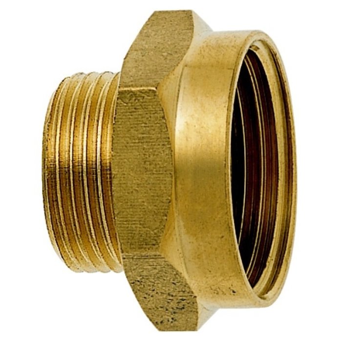 GEKA® GEKA-Gewindenippel IG G 1" x AG G 1 1/4" MS m. Sechskant  VPE 10