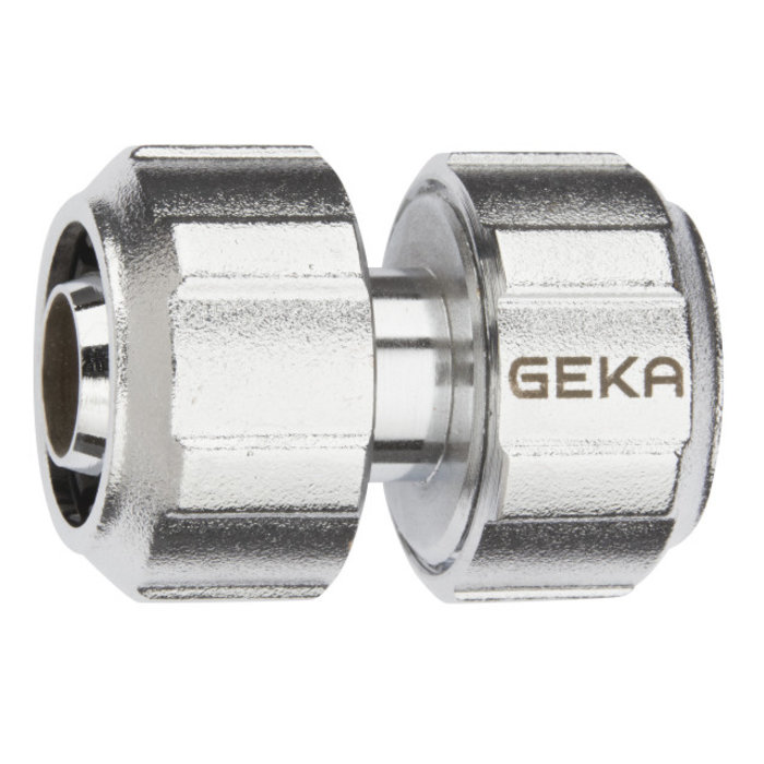 GEKA® GEKA plus-Schlauchverbinder "Stecksystem" 1/2" - 13mm MS Cr m. Spannmutter EAN VPE 5