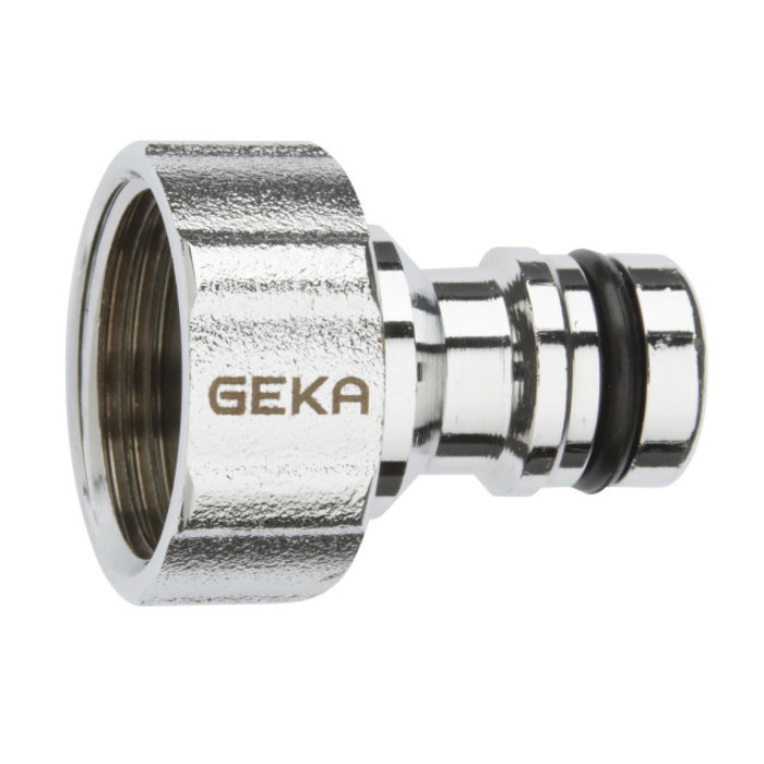 GEKA® GEKA plus-Hahnstecker "Stecksystem" IG G 1/2" MS Cr Karte VPE 5