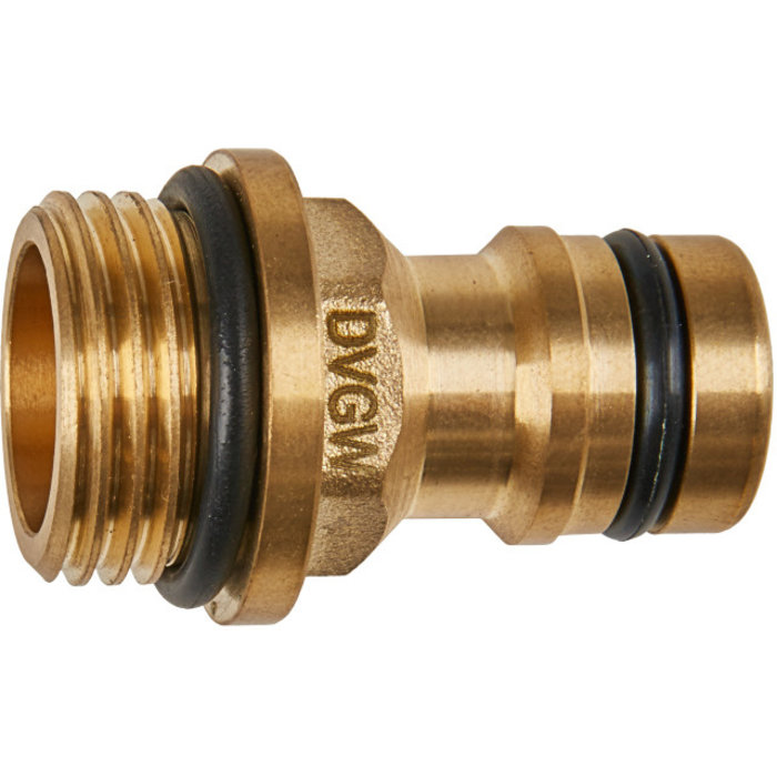 GEKA® GEKA plus-Gerätestecker "Trinkwasser" AG G 1/2" MS DVGW VP550 m. Bund EAN VPE 5