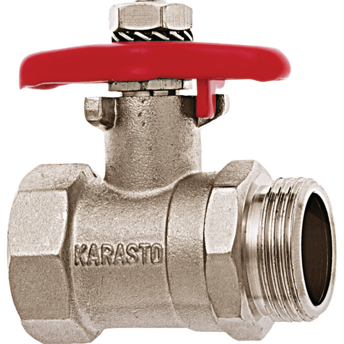 GEKA® GEKA-Kugelventil "soft rain-vario" IG x AG G 3/4" MS Ni 53mm lang  VPE 10