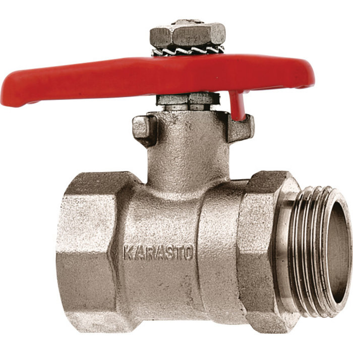 GEKA® GEKA-Kugelventil "soft rain-vario" IG x AG G 3/4" MS Ni 53mm lang  VPE 10