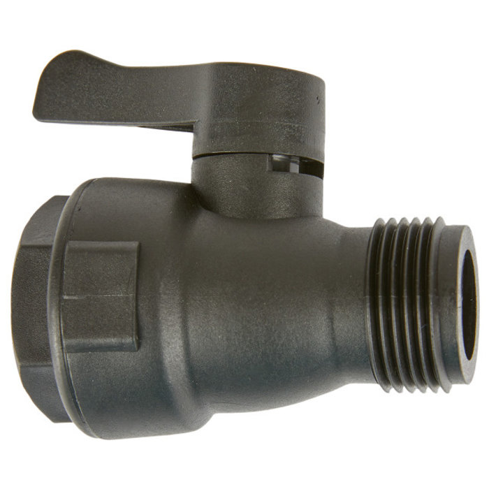 GEKA® Kugelventil "soft rain-soft rain PX" IG x AG G 3/4" KS schwarz 65mm  VPE 10