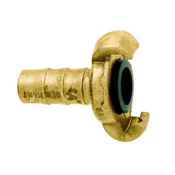 GEKA® Schlauchstück "TG" 1/4" - 6mm DIN 3489 NBR-Dichtung VPE 10