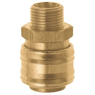 GEKA® ESSK-Ventilsteckdosen  AG G 1/8" MS m. Sechskant VPE 10