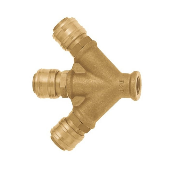 GEKA® ESSK-Dreiwegeventilsteckdose  IG G 3/8"-Anschluss MS