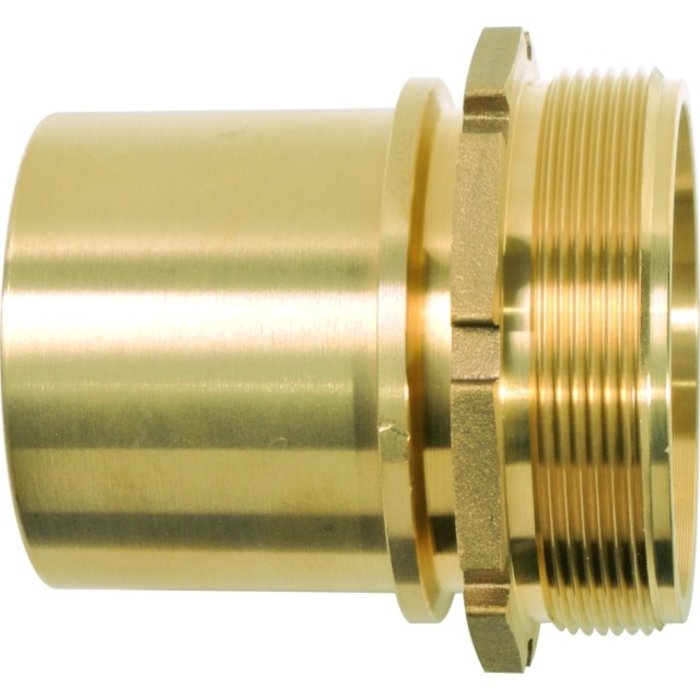 GEKA® Schlauchstutzen "TW" AG G 1" MS glatt m. Bund