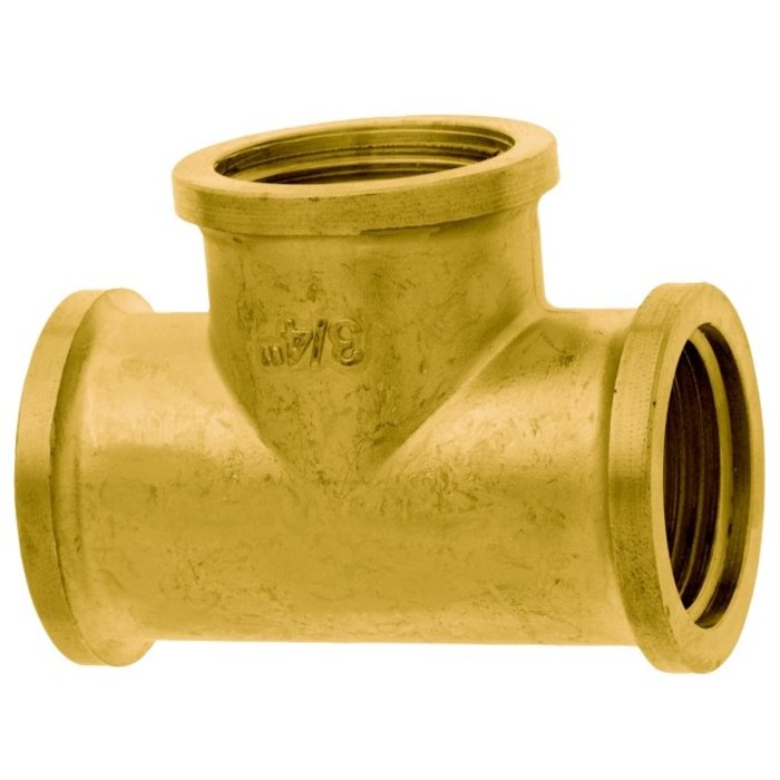 GEKA® GEKA-T-Stück 90° 3 x IG G 3/8" MS VPE 10