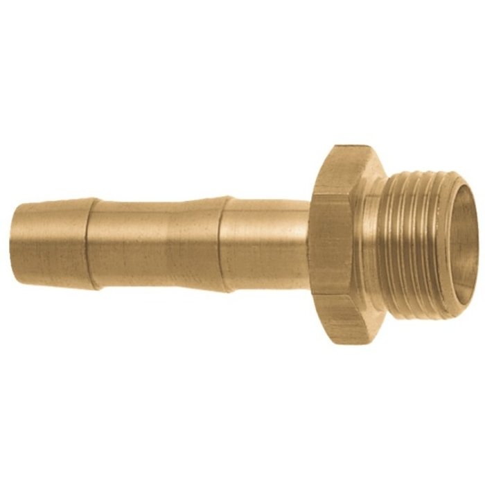 GEKA® GEKA plus-1/3-Gasschweiß-Verschraubung AG G 1/4" - 13mm MS m. Sechskant VPE 10