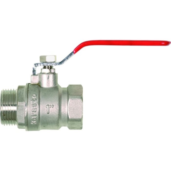 GEKA® GEKA-Kugelhahn "Typ 7" IG x AG G 3/8" MS Ni   VPE 12