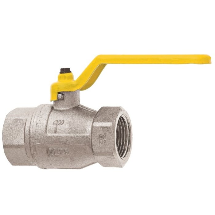GEKA® Gas-Kugelhahn 2 x IG R 1/4" MS Ni DIN DVGW VPE 12