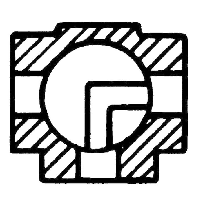 GEKA® Dreiwege-Kugelhahn "Form L" 3 x IG G 3/4" MS Ni