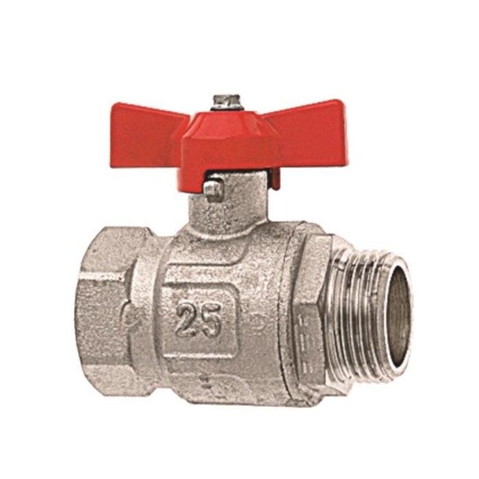 GEKA® Kugelhahn  IG x AG G 1/2" MS Ni m. Flügelgriff VPE 12