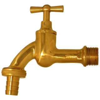 GEKA® Wasserhahn 1/2" MS poliert m. Verschraubung VPE 5