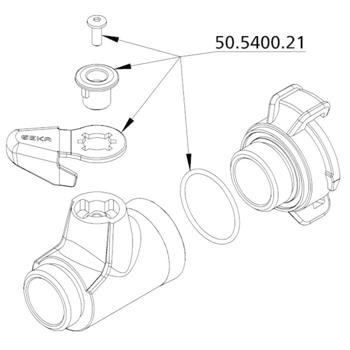GEKA® GEKA plus-Ersatzteilset soft rain zu Nr. 5303KVSB