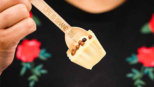 Smaakvolle witte chocolade Hotchocspoons voor de lekkerste warme chocolademelk!