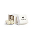 WHITE champagne truffles from