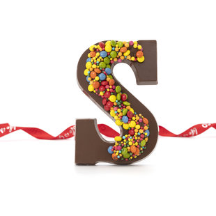 Luxurious colorful chocolate letter