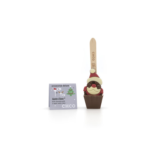 MILK Santa HOTCHOCSPOON Melk – Chocolade kerstcadeautje